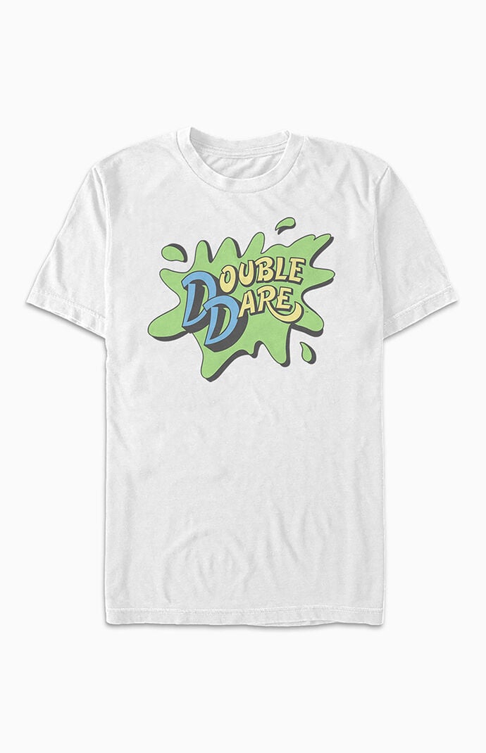 Fifth Sun Men's Double Dare Logo T-Shirt in White - Size Large