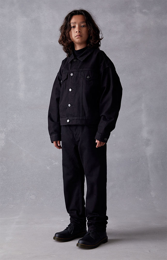 Fear of god hotsell black denim jacket