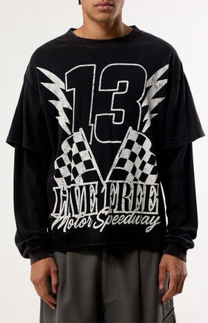 Born Free 2fer Long Sleeve Layered T-Shirt image number 3