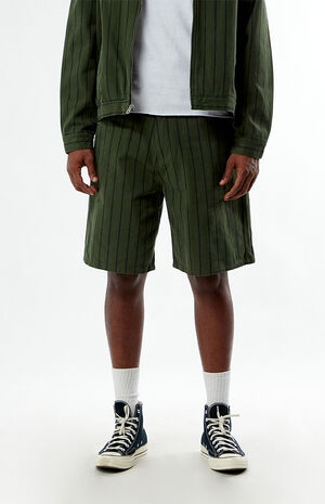 Striped Baggy Denim Shorts image number 2