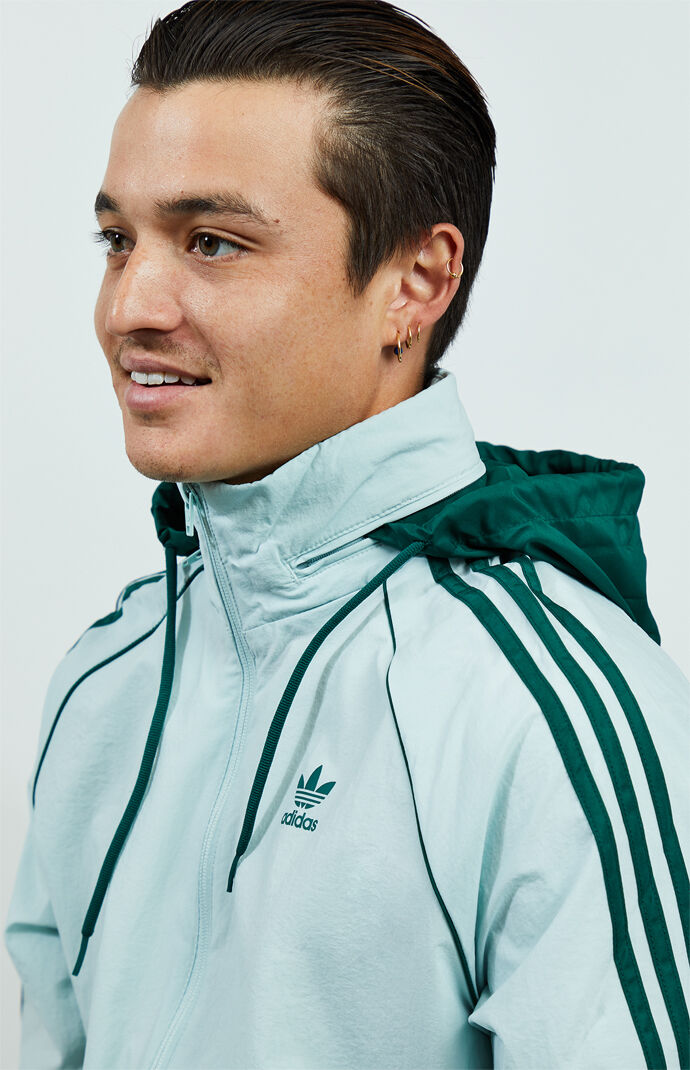 adidas sst windbreaker green
