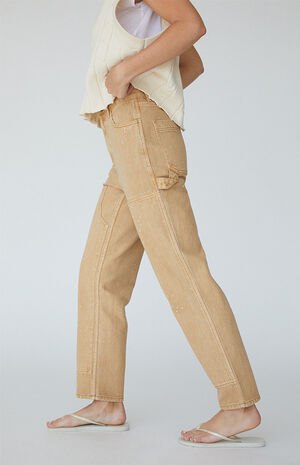Tan Utility Cargo Pants image number 3