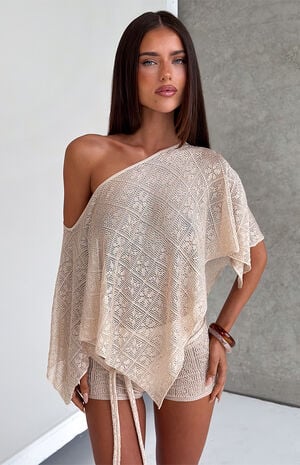 Fern Crochet Poncho image number 1