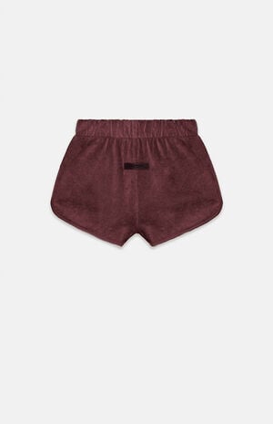 Women's Plum Terry Cloth Beach Shorts image number 1