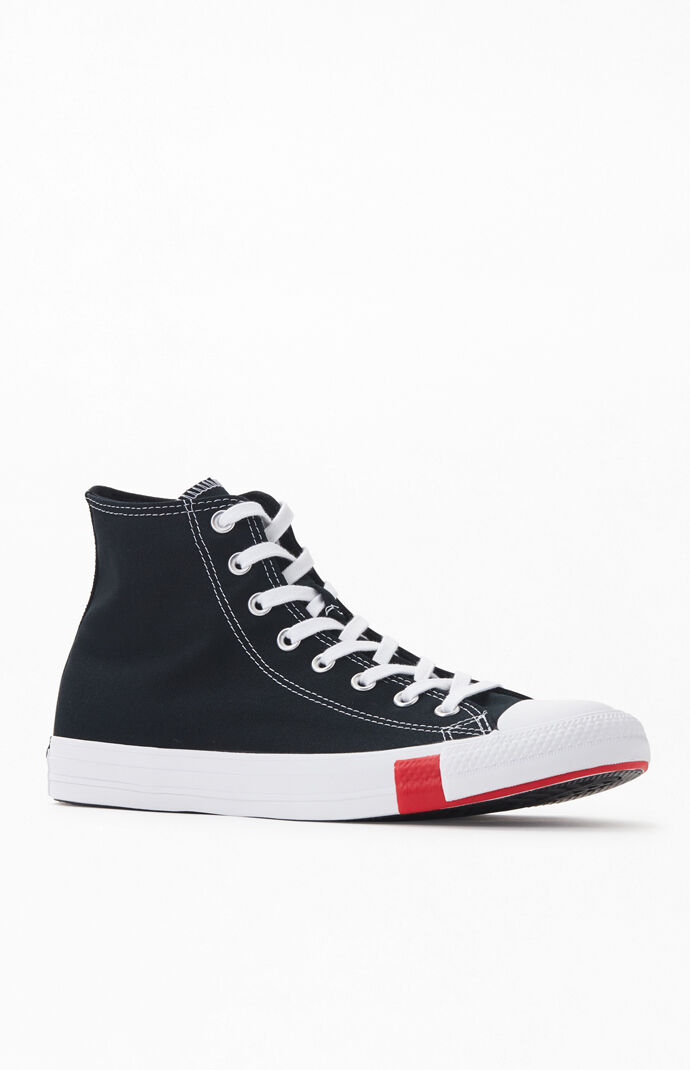 Converse Black Chuck Taylor All Star Multi Logo High Top Shoes Pacsun