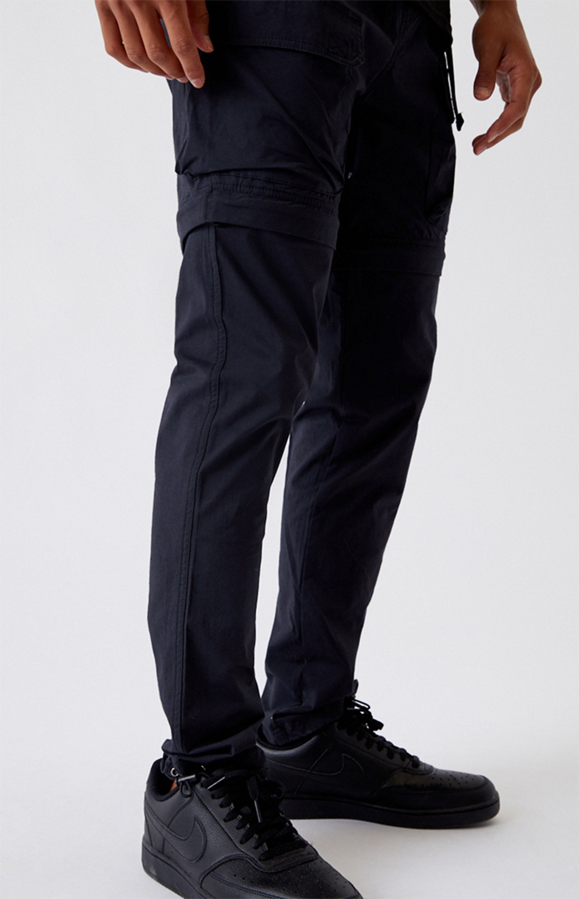 PacSun Black ZipOff Slim Cargo Pants PacSun