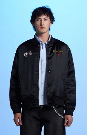 x Pacsun Suzuka Sakura Satin Jacket image number 2