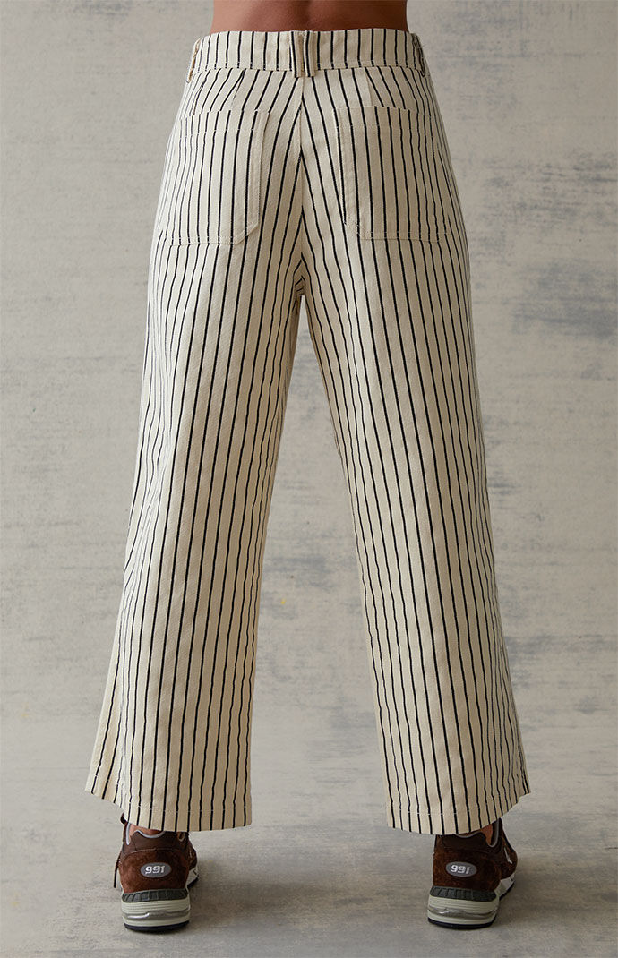 Pacsun black and white striped pants deals