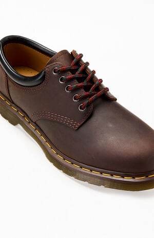 Dark Brown 8053 Crazy Horse Leather Shoes image number 6