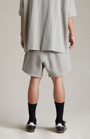 Dark Heather Oatmeal Sweat Shorts image number 3