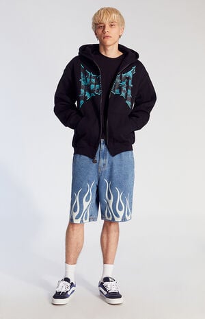 Inferno Denim Baggy Shorts image number 2