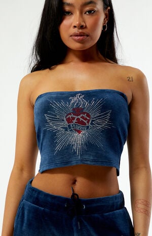 By PacSun Velour Tube Top