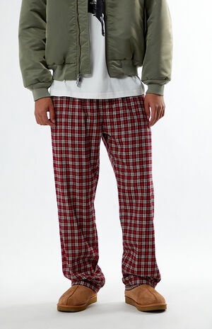 Red Plaid Pajama Pants image number 2