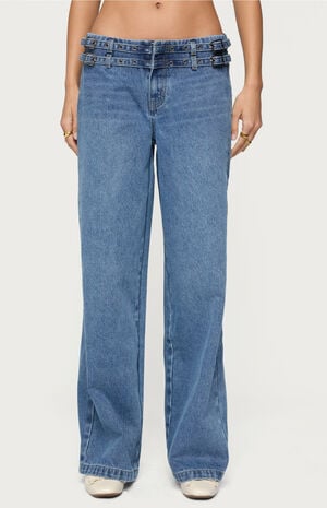 Livia Double Belt Low Rise Jeans image number 1
