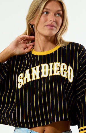 San Diego Padres Sport Long Sleeve Cropped T-Shirt image number 5