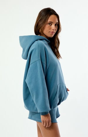 Dark Blue Ultra Soft Fleece Core Pullover Hoodie image number 3