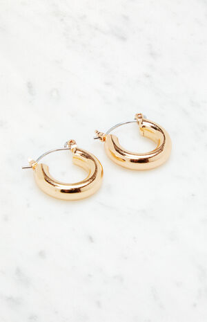 Mini Tube Hoop Earrings image number 2