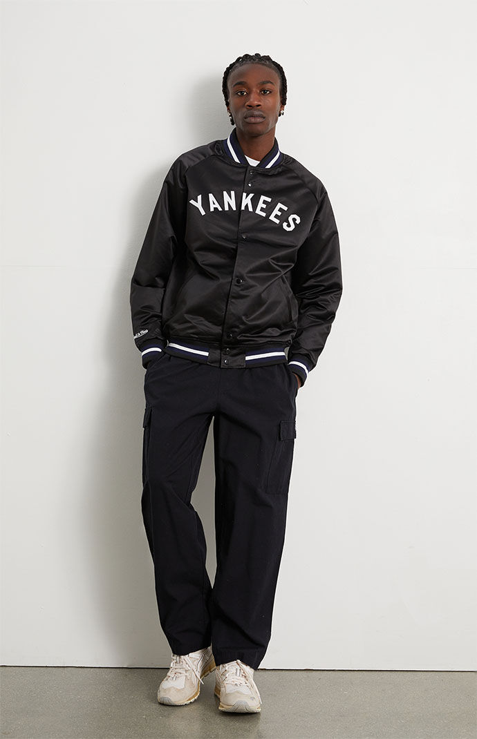 Yankees mitchell and ness clearance jacket