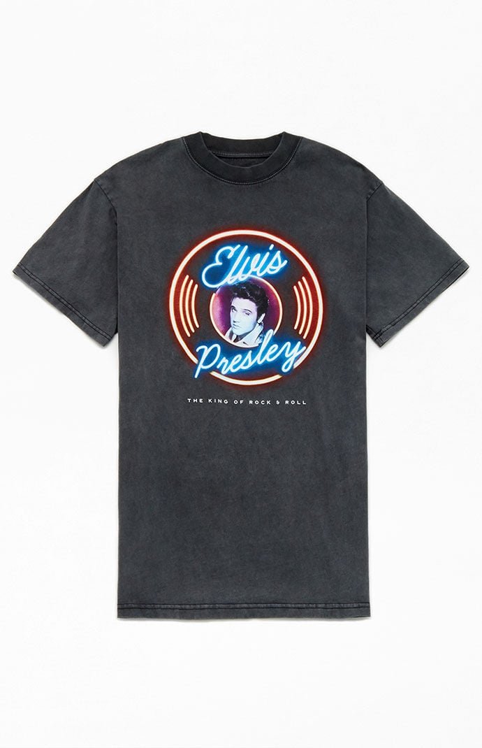 T-shirt Femme Elvis Presley Officiel - 100% Coton, Coupe Ajustée, Imprimé King Of Rock 'n Roll
