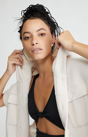 Hooded Polar Fleece Vest image number 2