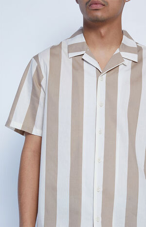 Tan Stripe Resort Shirt image number 2