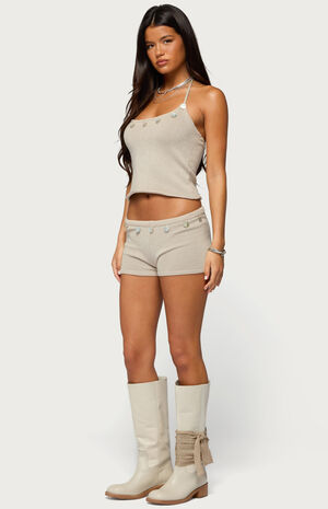 Nicca Iridescent Knit Shorts image number 4