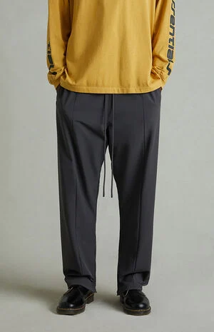 Iron Gray Relaxed Track Pants image number 3