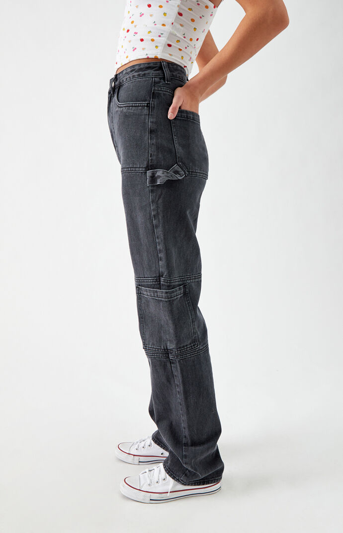 PacSun Black Cat 90s Boyfriend Utility Pants PacSun