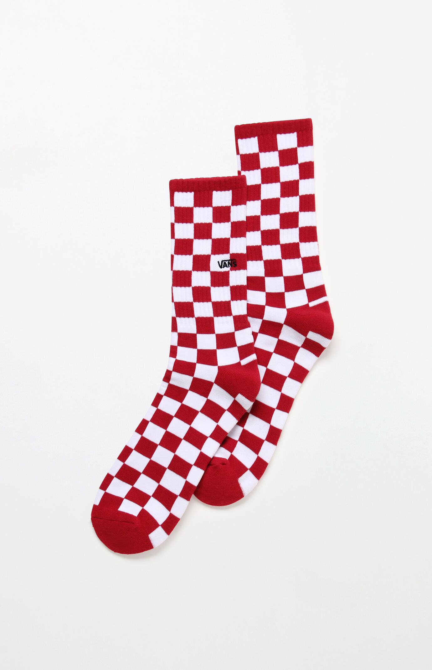 Vans Red Checkerboard Crew Socks | PacSun
