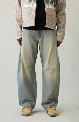 Mason Baggy Barrel Jeans Medium Blue Tinted image number 2