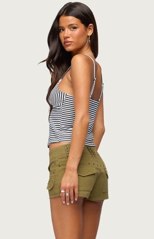 Emilea V Neck Striped Tank Top image number 3