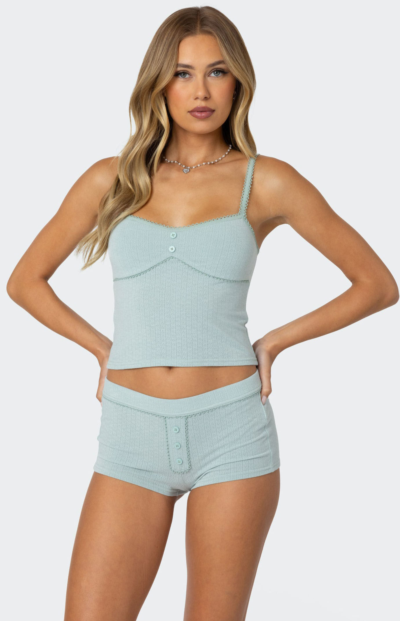 Edikted Maelle Pointelle Tank Top