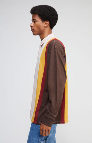 Multi Colorblock Long Sleeve Rugby Shirt image number 2