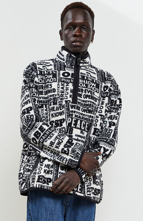 Post Mock Neck Polar Fleece Pullover