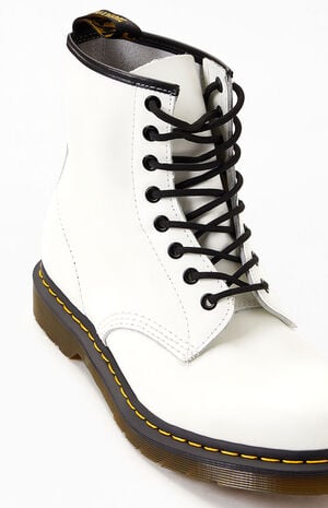 White 1460 Mono Smooth Leather Lace Up Boots image number 6