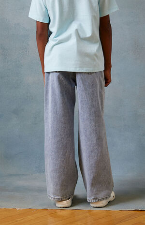 Graphic Medium Blue Baggy Jeans image number 5