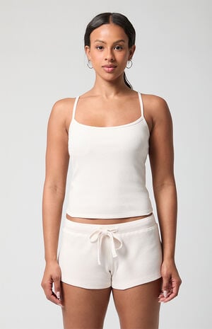 Active Aspen Waffle Knit Drawstring Shorts image number 2