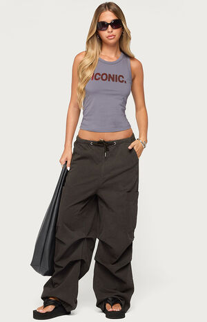 Emzi Baggy Cotton Cargo Pants image number 5