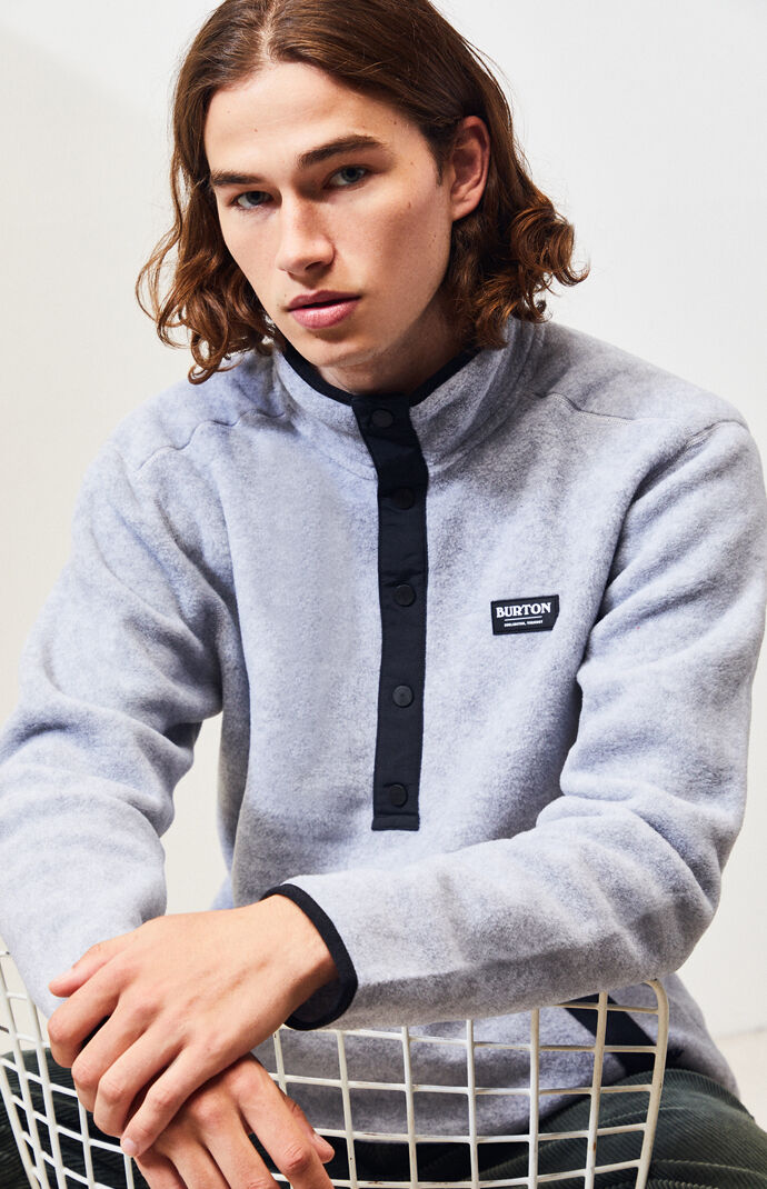 Heather Grey Hearth Polar Fleece Pullover