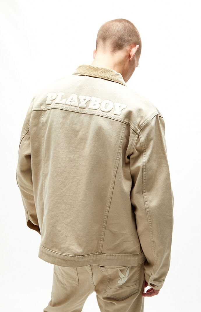 Playboy By PacSun Pumice Stone Vintage Fit Denim Jacket PacSun