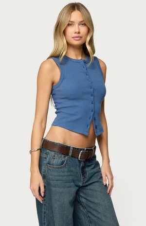 Basel Button Up Tank Top image number 2