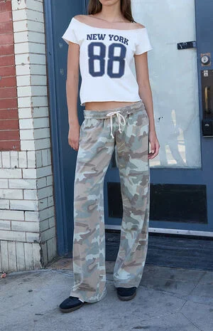 Camo Anastasia Baggy Sweatpants image number 1
