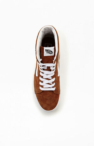 Tortoise UA Sk8-HI Pig Suede Shoes image number 5