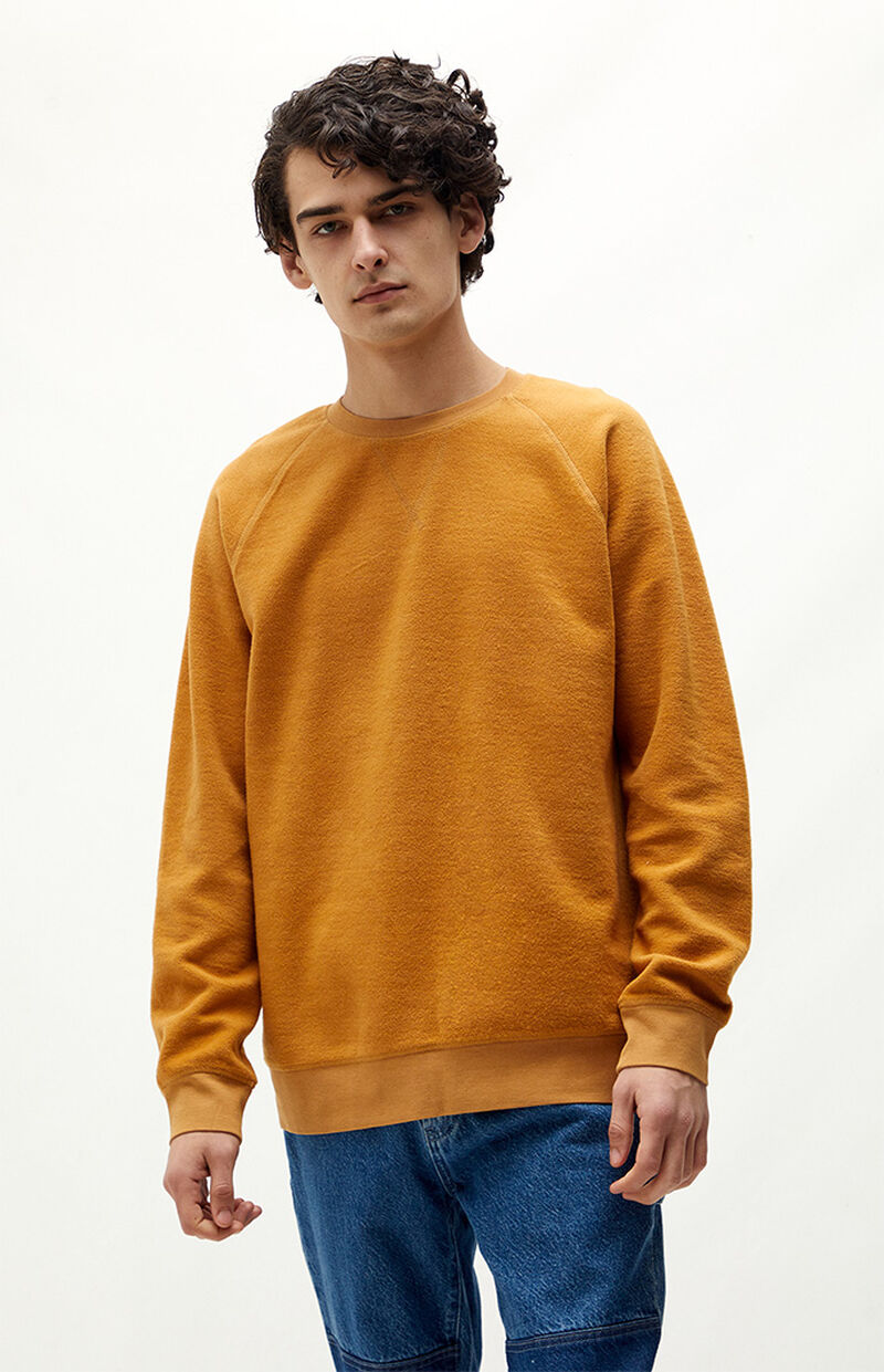 PacSun Men's Reverse Crew Neck Pullover Sweatshirt