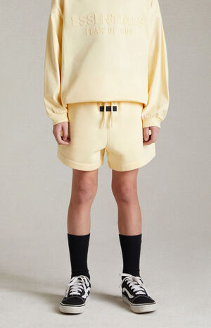 Essentials Garden Yellow Running Sweat Shorts image number 2