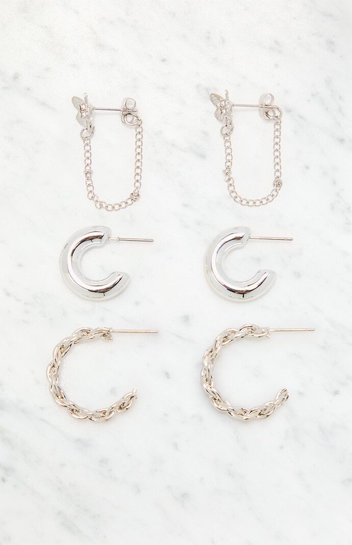 LA Hearts 3 Pack Celestial Earrings