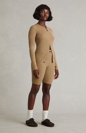 Women&rsquo;s Dune Ribbed Knit Biker Shorts image number 2