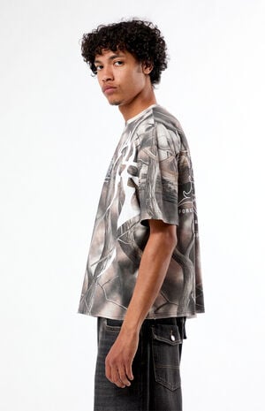 Ascend Camo Cropped Boxy T-Shirt image number 3