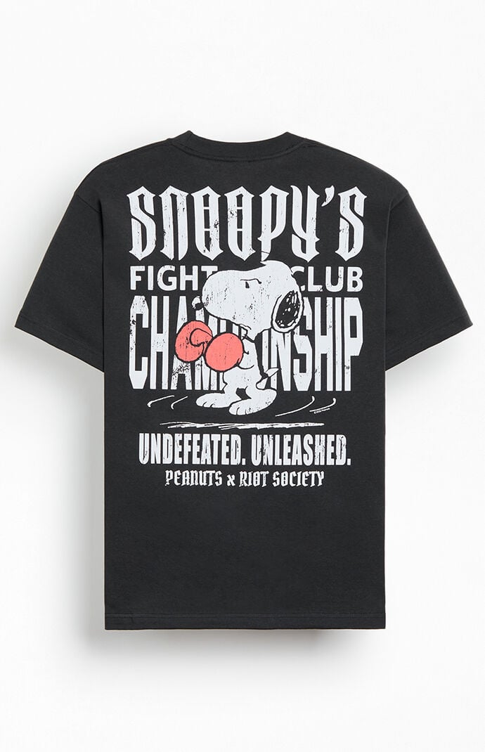 Riot Society Snoopy Fight Club Champion T-Shirt