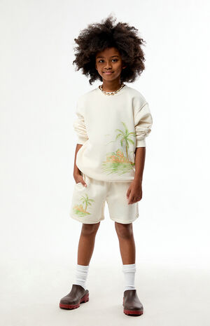 Palm Tree Baggy Sweat Shorts image number 5